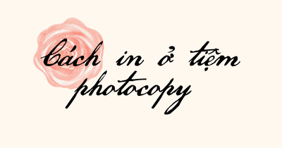 學校影印店使用說明 Cách in ở tiệm photocopy của trường圖片